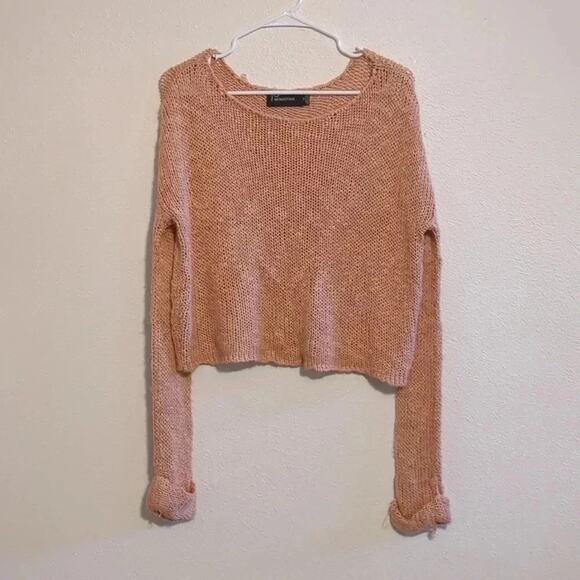 Mink Pink Josie Blush Pink Loose Knit Sweater size XS - Picture 3 of 7